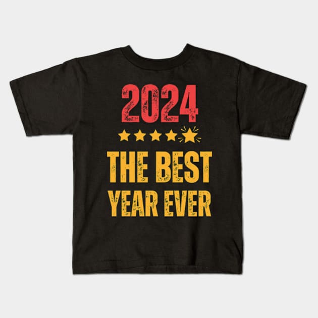 2024 5 Stars Shirt Best Year Ever T-Shirt Kids T-Shirt by Adam4you